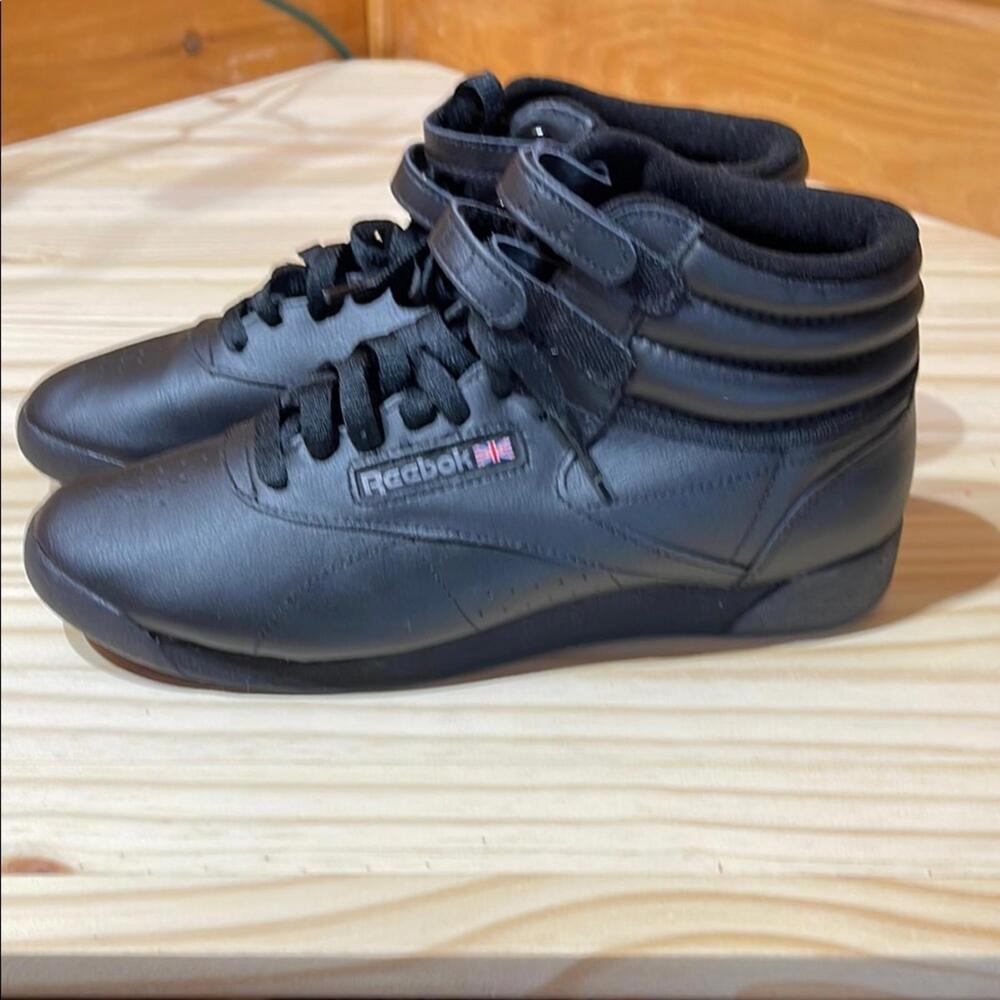 NWOB Reebok Freestyle ‘Triple-Black’ High-Top Sneakers WOMENS 10 EU 41